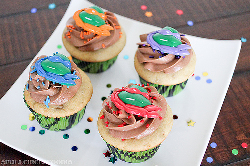 Teenage Mutant Ninja Turtle Cupcakes
